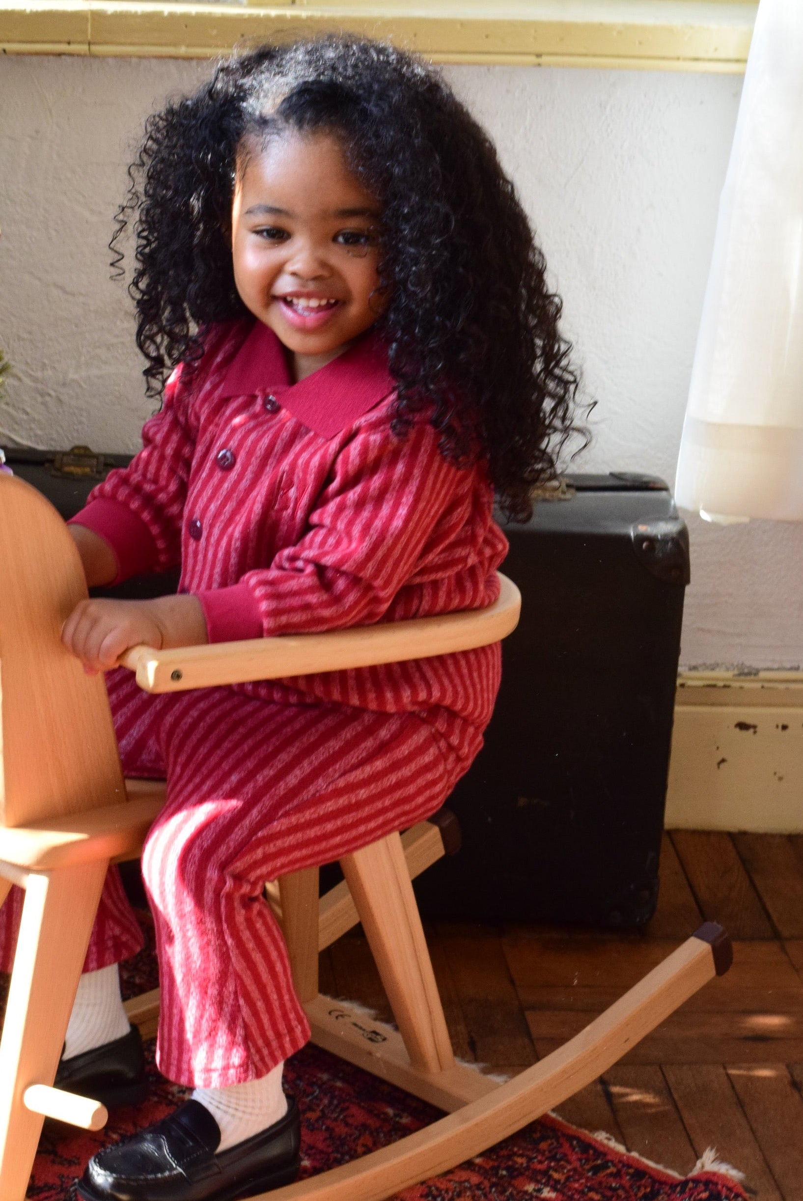 Warmly Flare Pants│red stripe