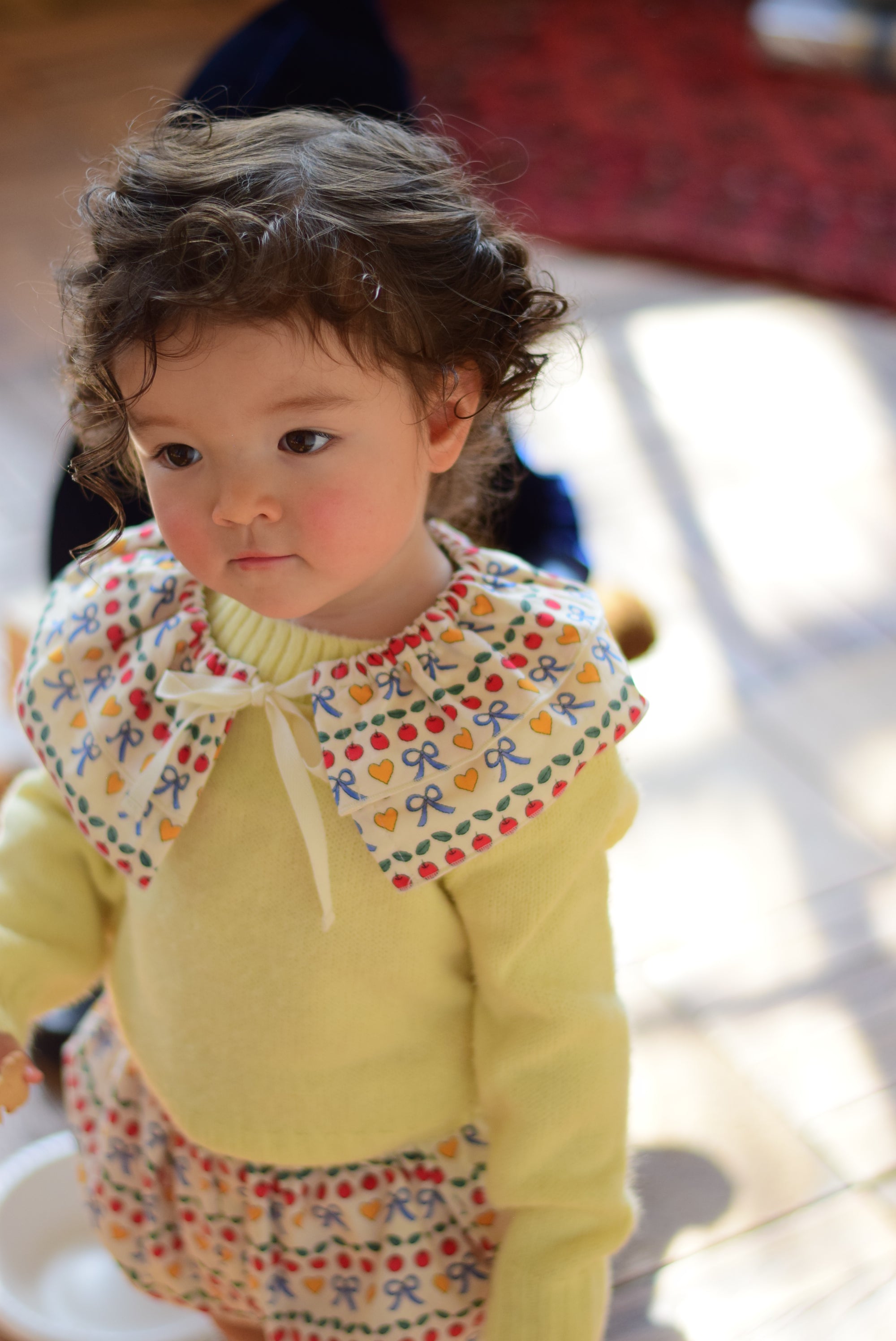 Little Loop Bib Collar│apple & ribbon