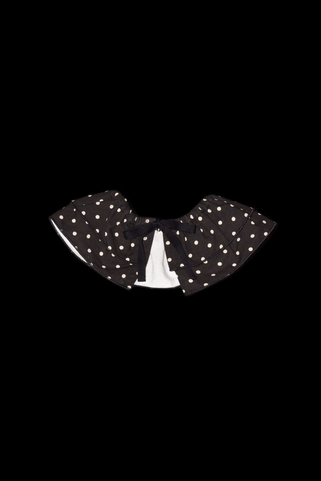 Little Loop Bib Collar│black dot